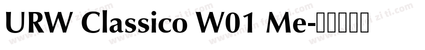 URW Classico W01 Me字体转换